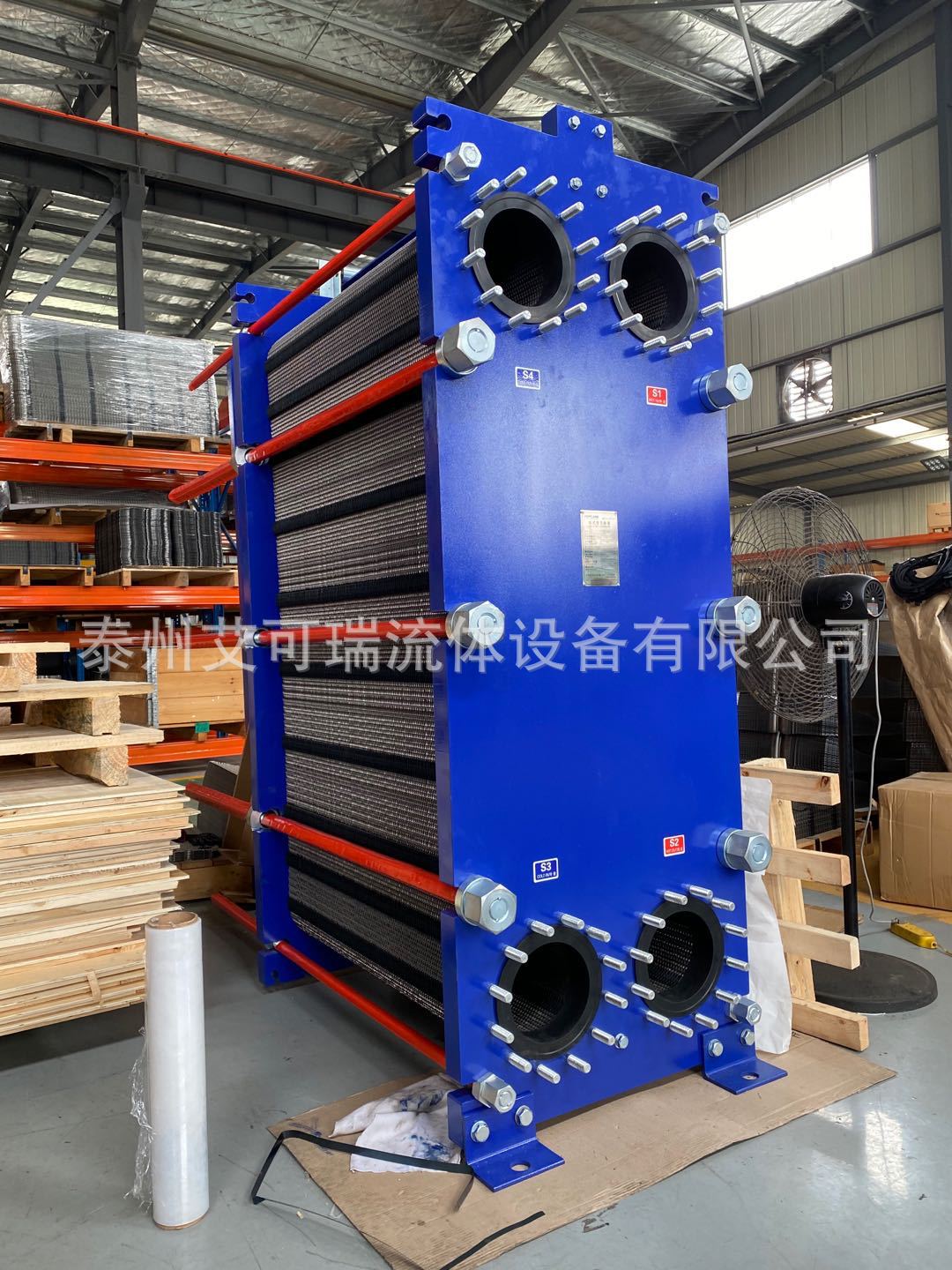 Acare/艾可瑞 船用主机空调板式冷却器 宽流道海水钛板式换热器