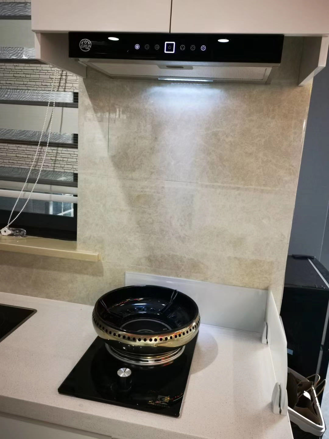 Guangrun Genuine RV Yate Hogar Infrarrojos Protección contra el viento Protección contra el fuego Estufa de gas de un solo ojo GR-B220