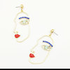 Earrings, accessory, European style, suitable for import