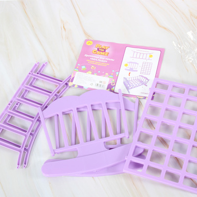 出口俄罗斯儿童娃娃床玩具女孩小玩具创意网红摇摇床过家家家具床