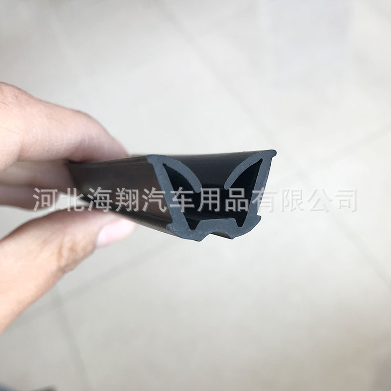 EPDM橡胶汽车车窗玻璃滑槽  车窗升降玻璃植绒密封条 U型导轨胶条