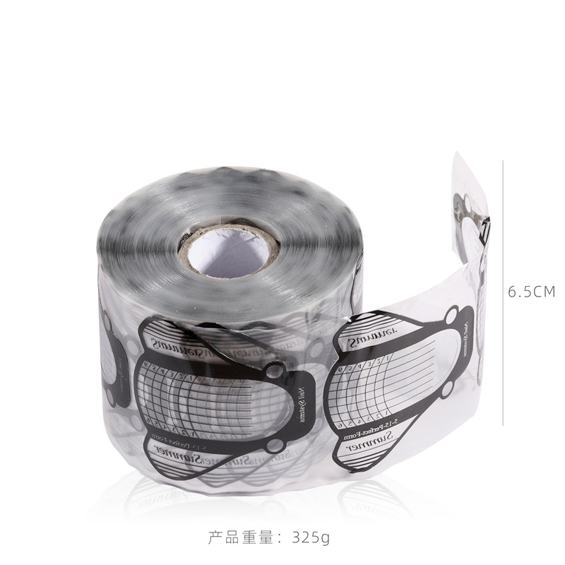 Suministro transfronterizo de uñas de PVC titular de papel de cristal de extensión de uñas titular de papel negro mosca avión titular de papel herramientas de uñas