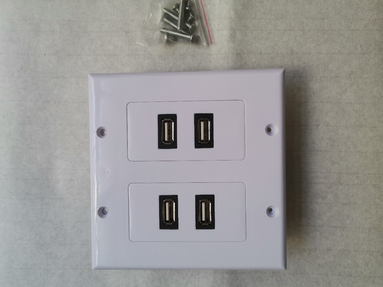 4口USB2.0面板，美式双口usb面板