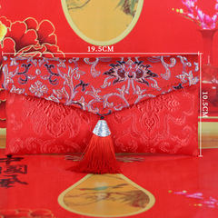 布藝萬元紅包大額利是創意個性結婚改口滿月回禮婚禮織錦緞綢批發