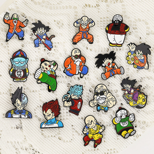 Japanese creative cartoon anime monkey monk brooch punk monster brooch clothing alloy dripping oil corsage