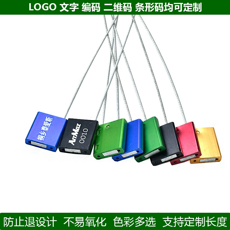 Одноразовое свинцовое уплотнение из алюминиевого сплава затягивая стальную проволоку уплотнение навесной замок контейнер транспорт логистика уплотнение блок