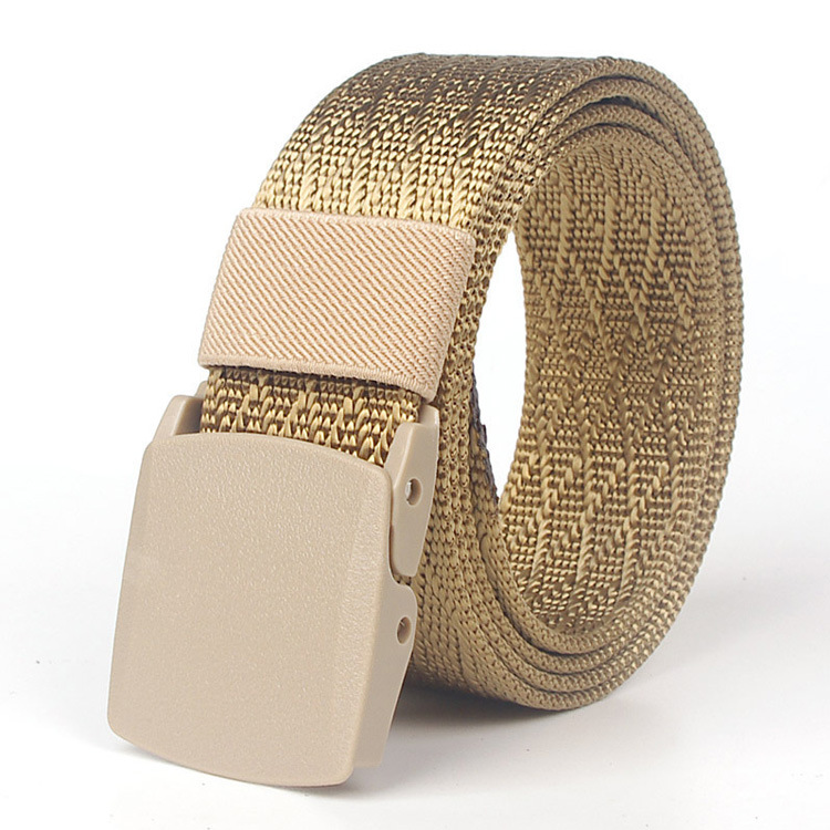 赛钢POM平滑扣皮带男仿尼龙定制LOGO加厚过安检战术腰带|ru