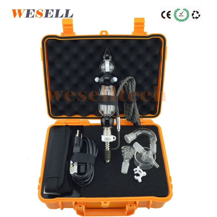 Оранжевая Взрывозащищенная коробка Электронный термостат Enail PID Dnail Сухая дымовая паста Титановый гвоздь, Dnail Водонепроницаемый