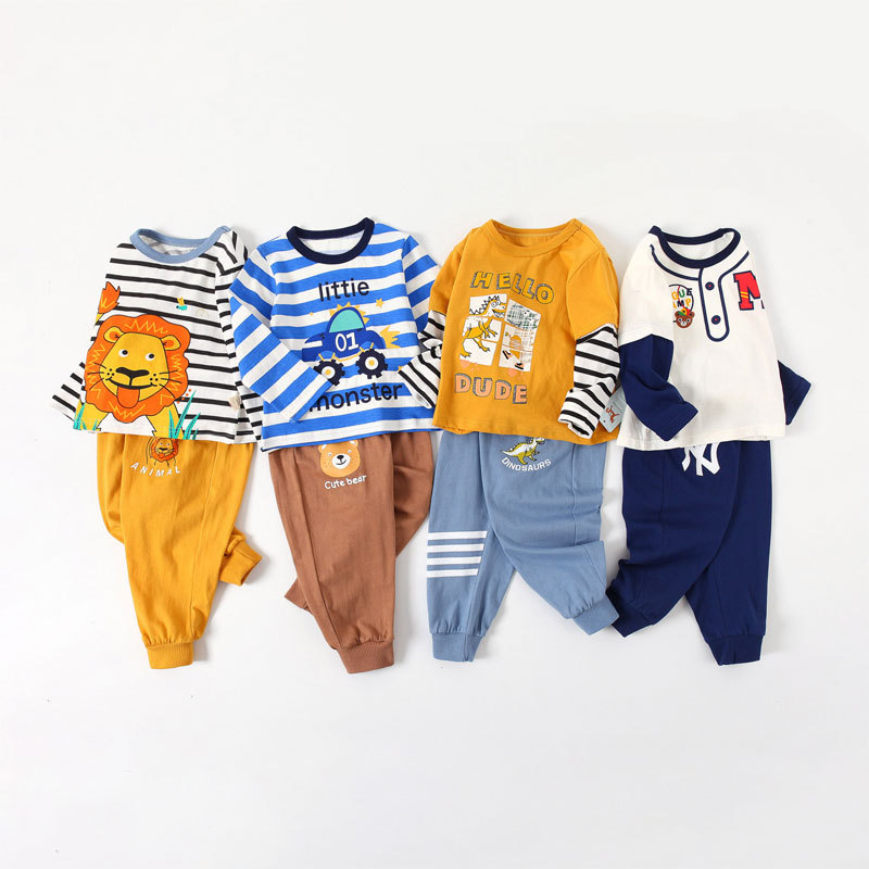 children 2020 new pattern Meng Po Spring suit Children baby Western style Sweater Two piece set Children's clothing