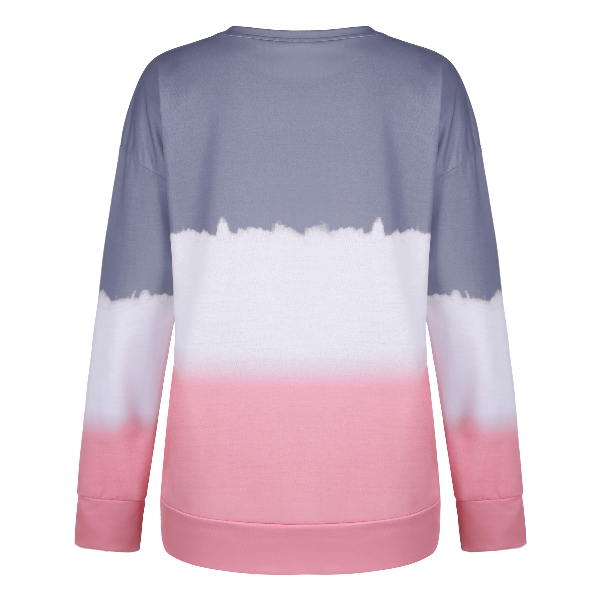 autumn and winter women s printed tie-dye gradient long-sleeved round neck sweatershirt  NSYD3674