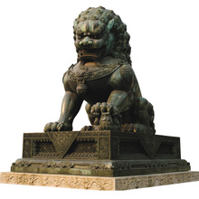2米3米4米高铸铜欧式狮子黄铜威武站狮卧铜狮子狮