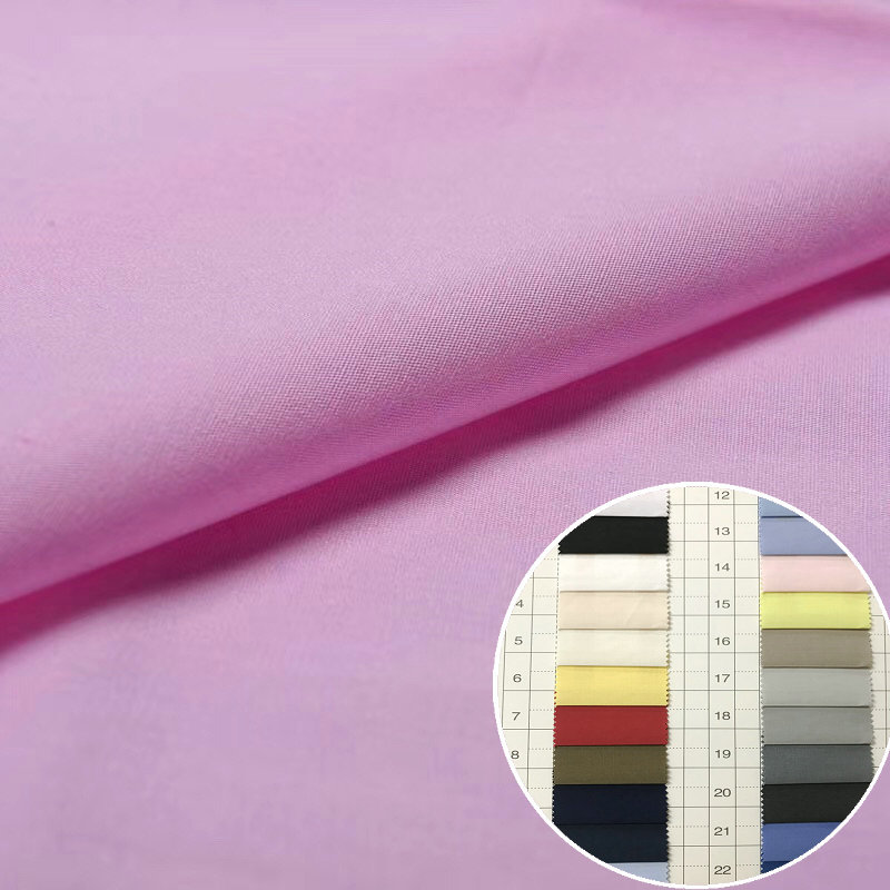 现货供应加密TC布45支133*72涤棉混纺65/35府绸加密口袋衬衫面料