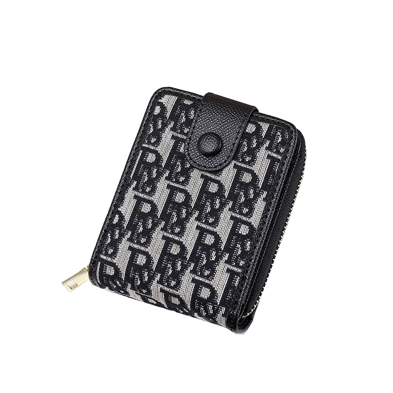 2020韓國新款超薄小錢包女短款折疊錢夾兩折簡約時尚皮夾卡包ins