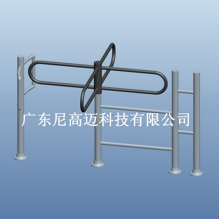 供应超市单项转闸门 商超入口道闸 单向旋转四叉栏杆 手推禁行器