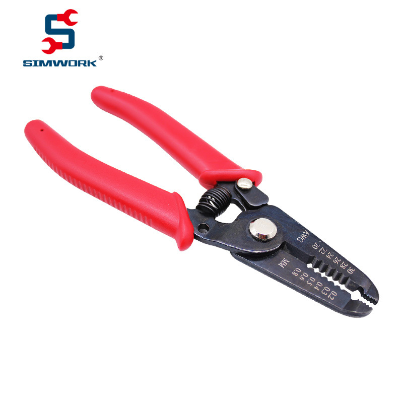 SIMWORK简工智造 多功能手动回弹6寸剥线钳省力压线钳电工剥线钳