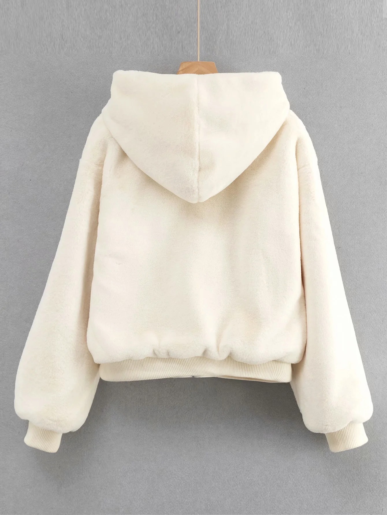 Plush padded hooded sweater  NSAC13915