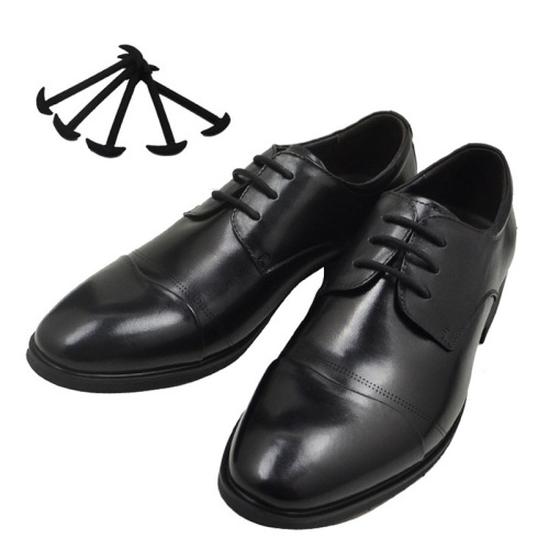 Wholesale Lazy Person Leather Shoe Laces for Business Shoes - No Tying, No Knotting, Elastic and Stretchable Adult Shoe Laces