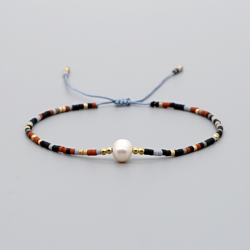 Perles De Riz D&#39;été Myuki Tissées À La Main Perles D&#39;eau Douce Naturelles Bracelet Simple En Gros display picture 40