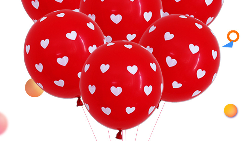 Valentine's Day Heart Shape Emulsion Wedding Date Balloons 1 Piece display picture 3