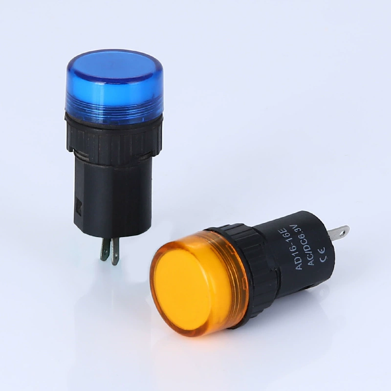 Блок питания, светодиодный индикатор, лампы, 16 мм, 6V–380V