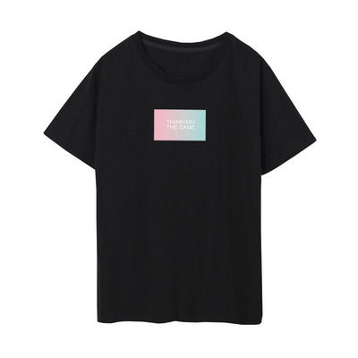 歐美字母純棉定制短袖t恤衫新款潮牌男士裝壹件代發夏裝上衣夏天