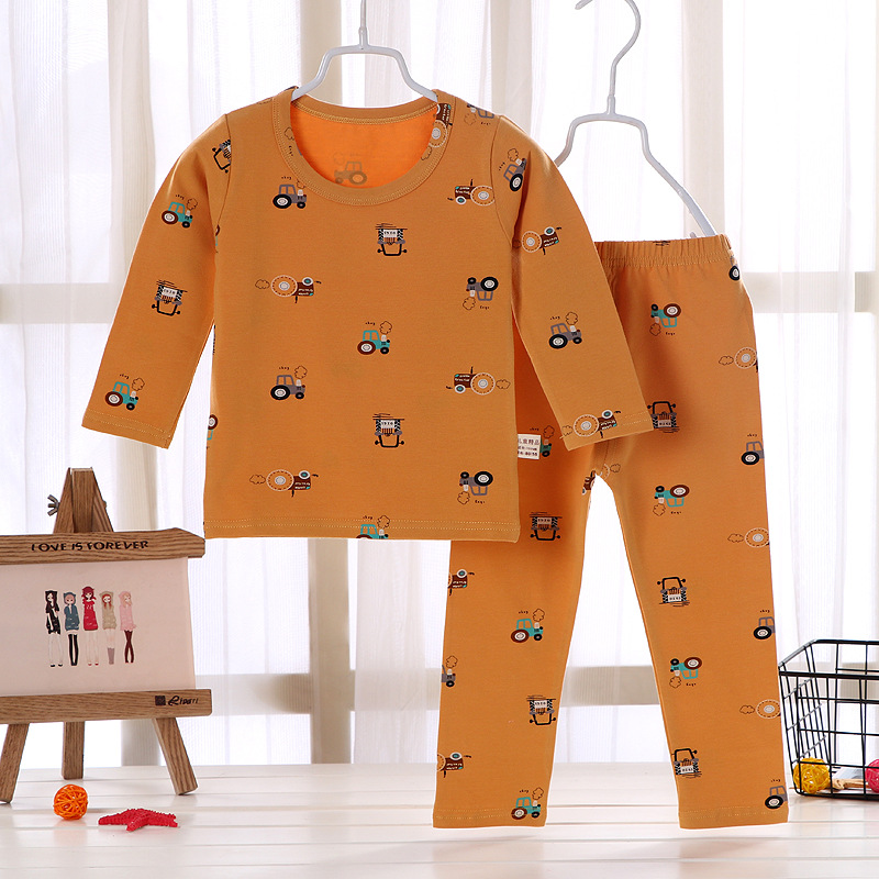 Children's cotton lycra 100~190 Pyjamas Boy girl Home Furnishings Primary sources