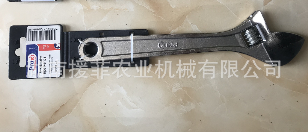 出口南美市场活动扳手 塑料吊卡扳手 绑卡活动扳手 沾塑扳手