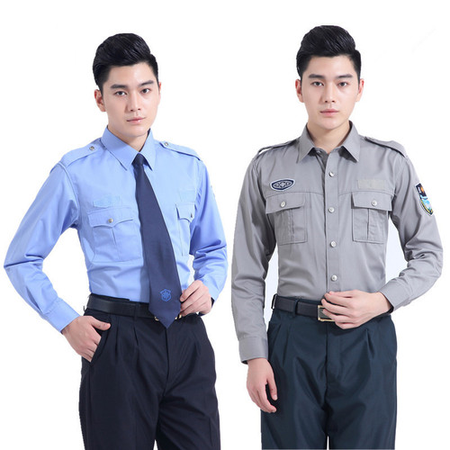 Security officer shirt new style high-quality cotton security shirt police officer long sleeve short sleeve shirt summer security officer uniform factory wholesale