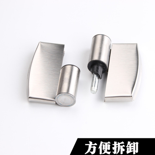 Bathroom stall hinge stainless steel washroom hinge detachable self-returning hinge automatic closing door hinge