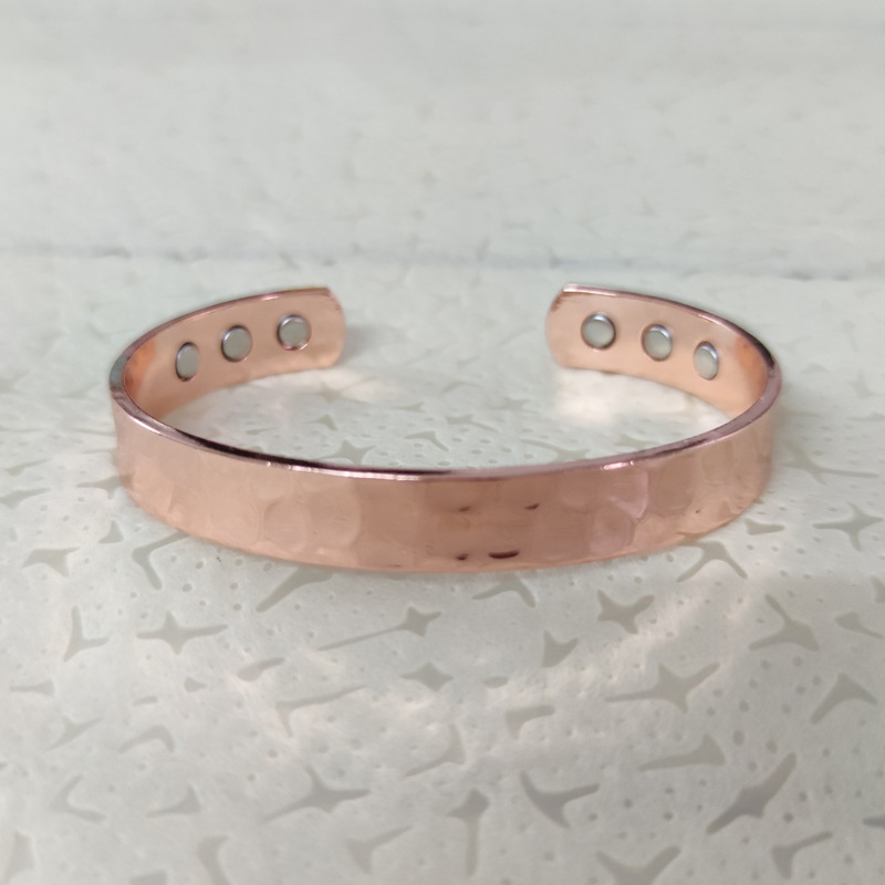 Bangle Classification Men'S Retro Bangle Customization Laser Engraving Solid Color Copper Men Cuff & Bangle