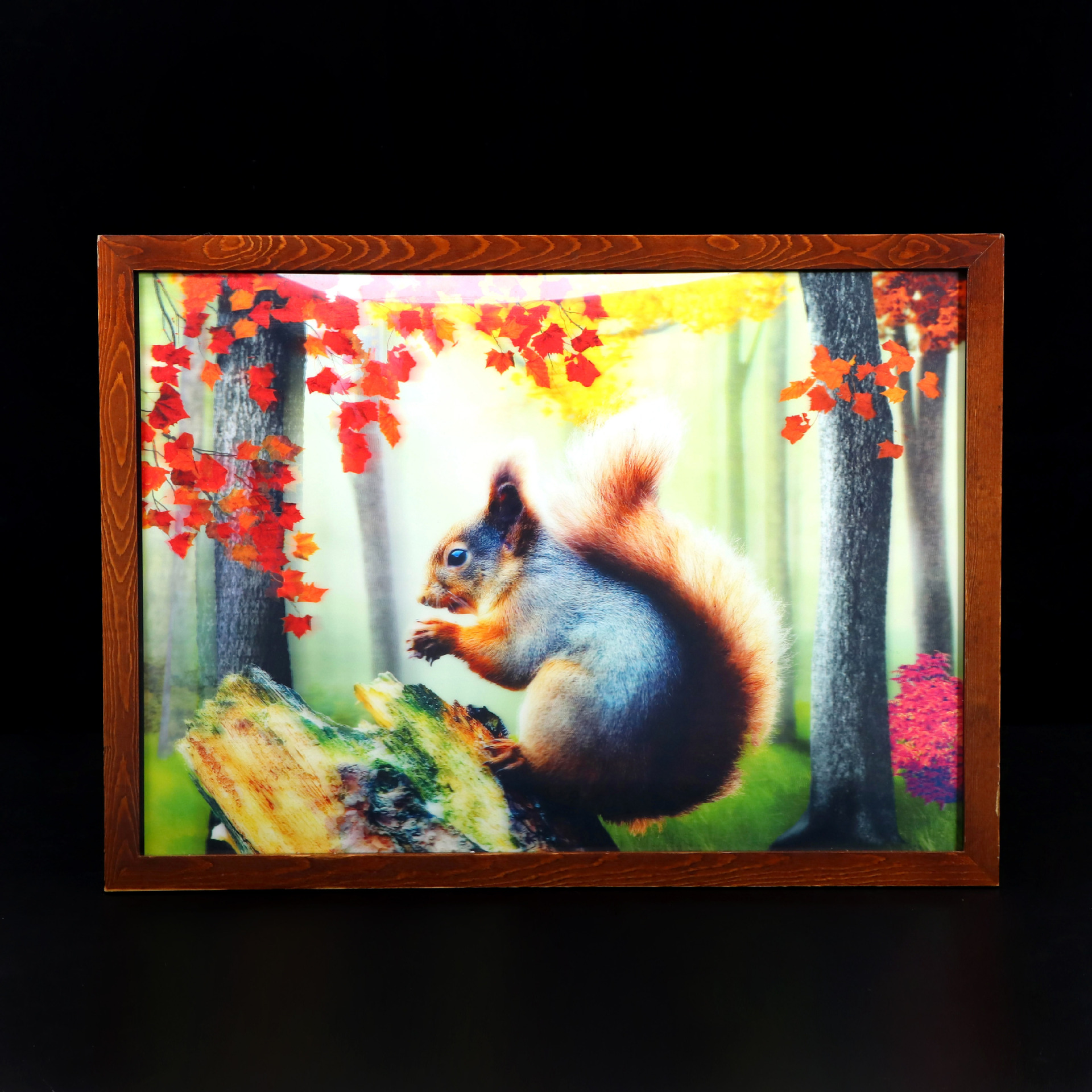 视觉创意三维立体画 来图动物写真三维立体动漫3d光栅海报