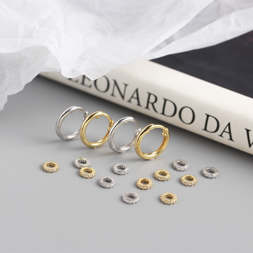 Geometric Original Design Luxurious British Style 925 Sterling Silver Gem Earrings display picture 8