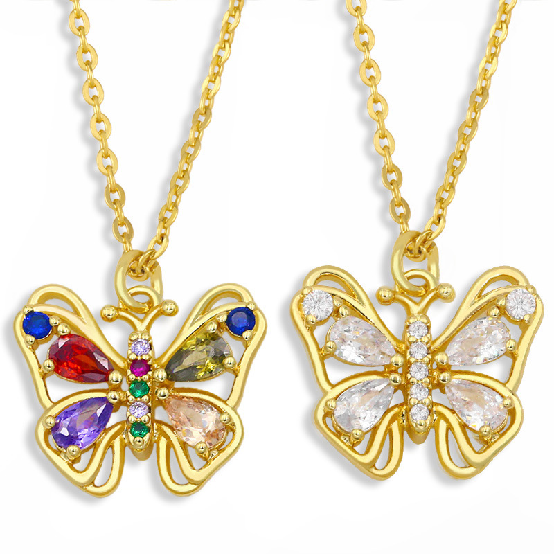 Korean butterfly necklace