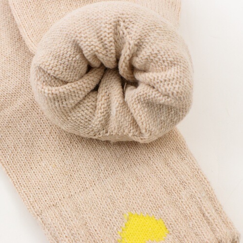 Autumn and winter thickened wool socks warm mid-calf socks women's love solid color cotton socks manufacturer floor rabbit wool socks stall
