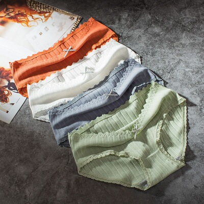 lady Underwear Graphene Underwear pure cotton 2020 new pattern Low waist ventilation Large Triangle pants factory Direct selling