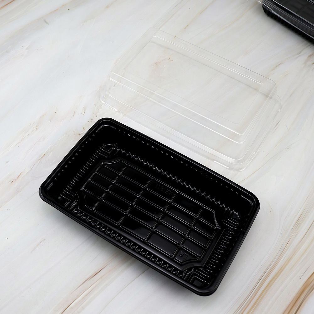 Caja de pan rectangular Tiandi cubierta pequeña pastel de fruta aguacate paquete de placas de plástico horneado West Point caja de regalo