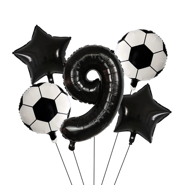 5pcs-Football-Soccer-Theme-Par