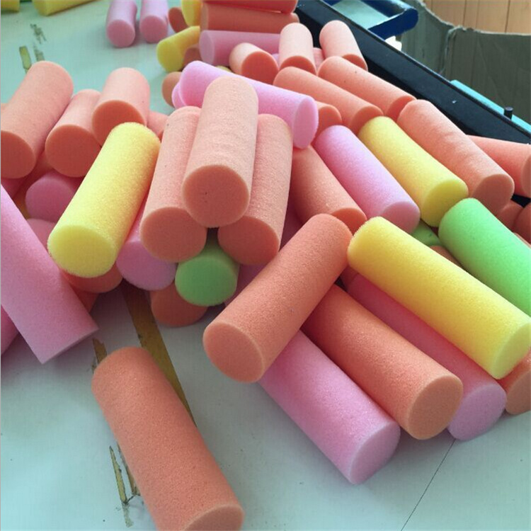 自制防尘防杂物蓝色柱子吸水储水海绵柱 粗孔活性炭游泳池海绵柱