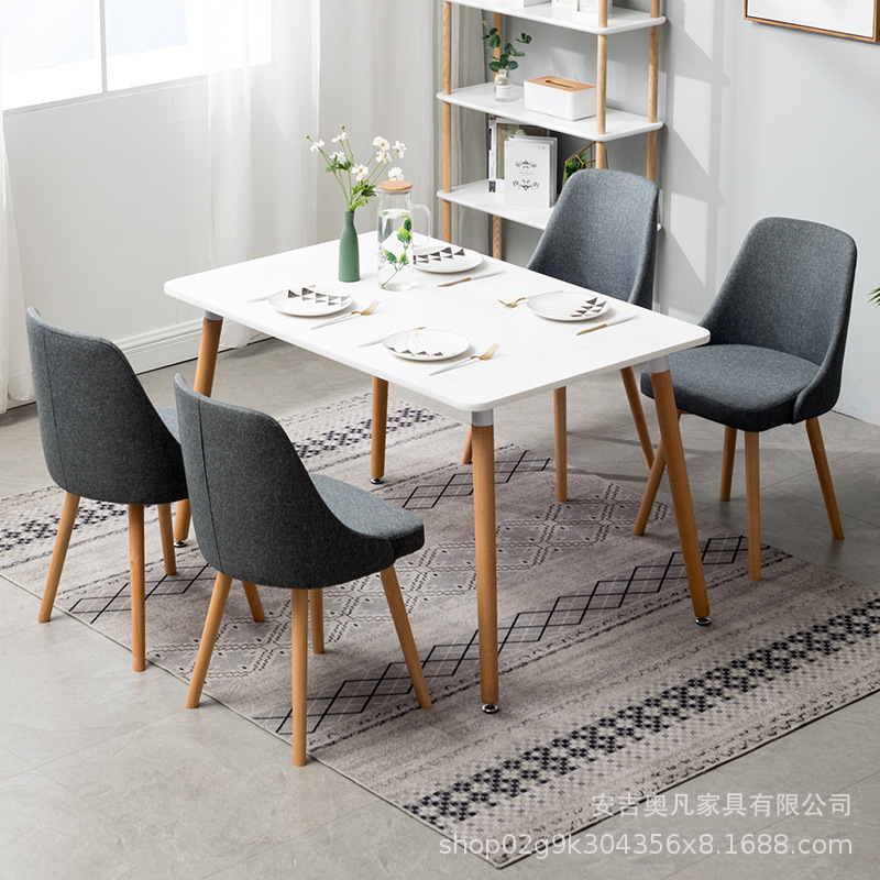 北歐家用椅子寫字椅靠背現代簡約實木椅網紅書桌凳子化妝椅學習椅