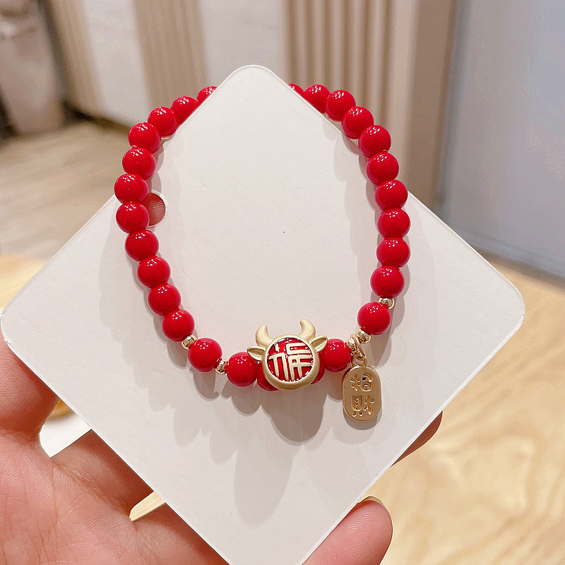 Cartoon Red Beads Bracelet display picture 9