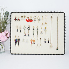 珍珠相框板掛牆耳環收納架耳釘架項鏈飾品展示架家用手鏈首飾道具
