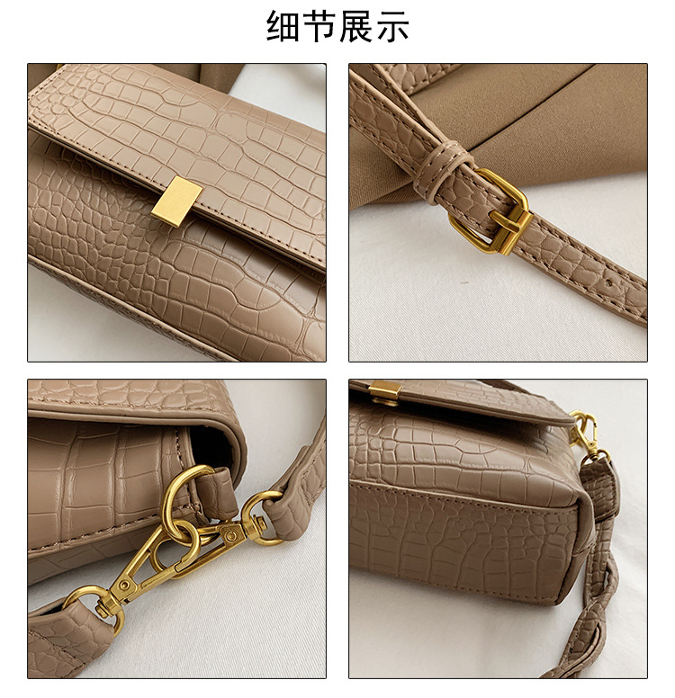 New Trendy Fashion Wild Retro One-shoulder Messenger Korean Small Square Bag For Women display picture 23