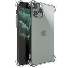 手机壳适用iphone12气囊防摔壳苹果11软壳i7/8plus透明tpu加厚xr