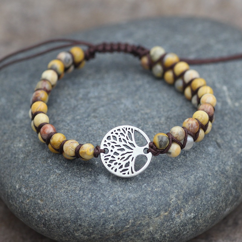 Bohemian Tree turquoise Metal Braid Bracelets