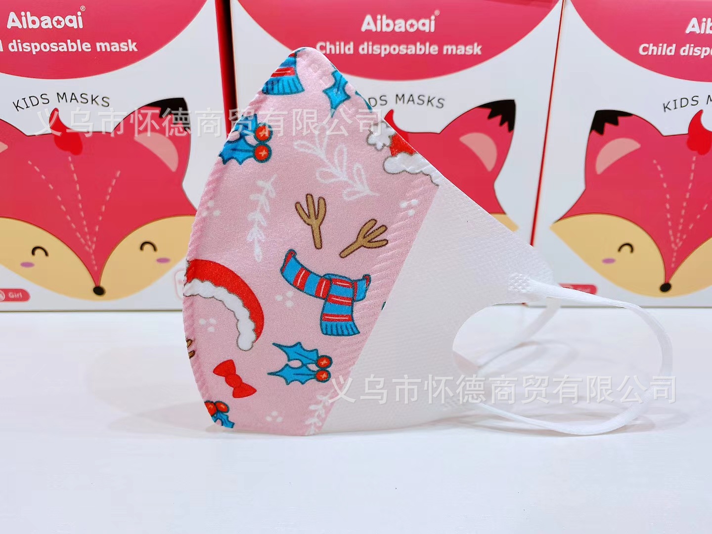 3D立体 粉色圣诞 产品详情图