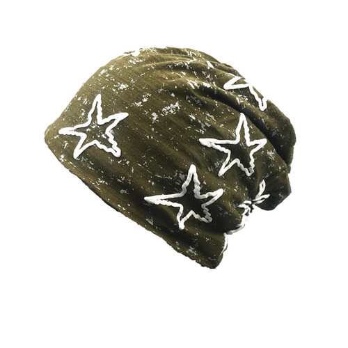 Spring and summer hats for men and women, pile hats, printed pullover hats, Korean style chemotherapy trendy baotou hats, confinement hats, thin nightcaps
