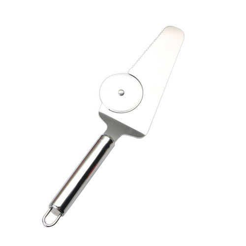 Stainless steel kitchen utensil pizza knife multifunctional creative baking tool supplies single wheel double wheel round roller knife