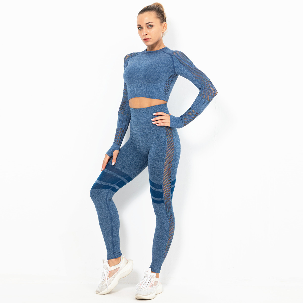 seamless hip-lifting high waist fitness suit  NSNS10715