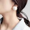 Silver needle, earrings from pearl, silver 925 sample, 2020 years, simple and elegant design