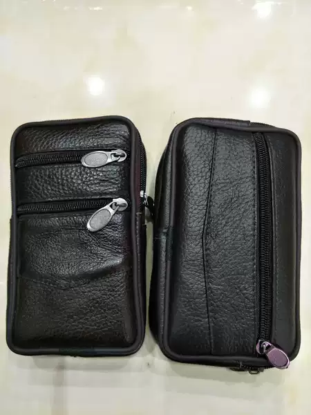 Manufacturers wholesale men's new anti-splashing mobile phone waist bag wear belt multi-functional elderly change key bag